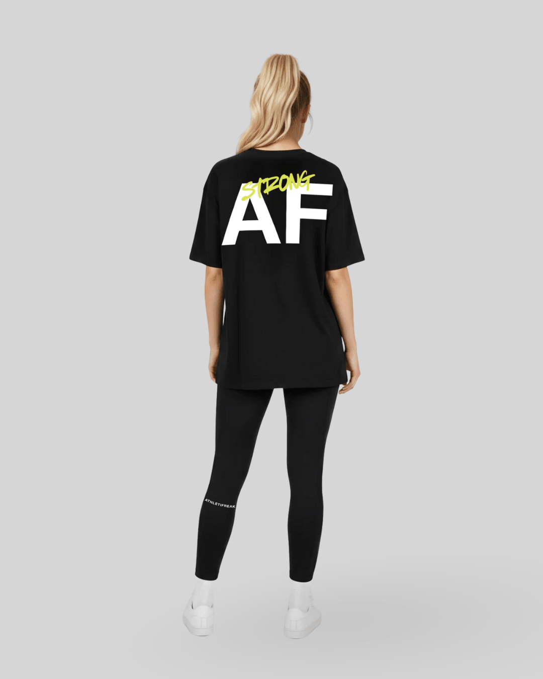 [ALWAYS ON] STRONG AF Tee - Black / Dayglo - Tee - Athletifreak | Athletic & Gym Wear, Athleisure