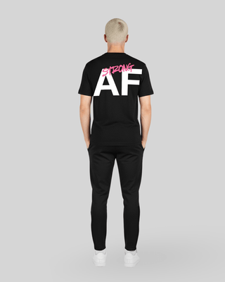 [ALWAYS ON] STRONG AF Tee - Black / Neon Rose - Tee - Athletifreak | Athletic & Gym Wear, Athleisure