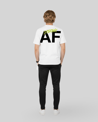 [ALWAYS ON] STRONG AF Tee - White / Dayglo - Tee - Athletifreak | Athletic & Gym Wear, Athleisure