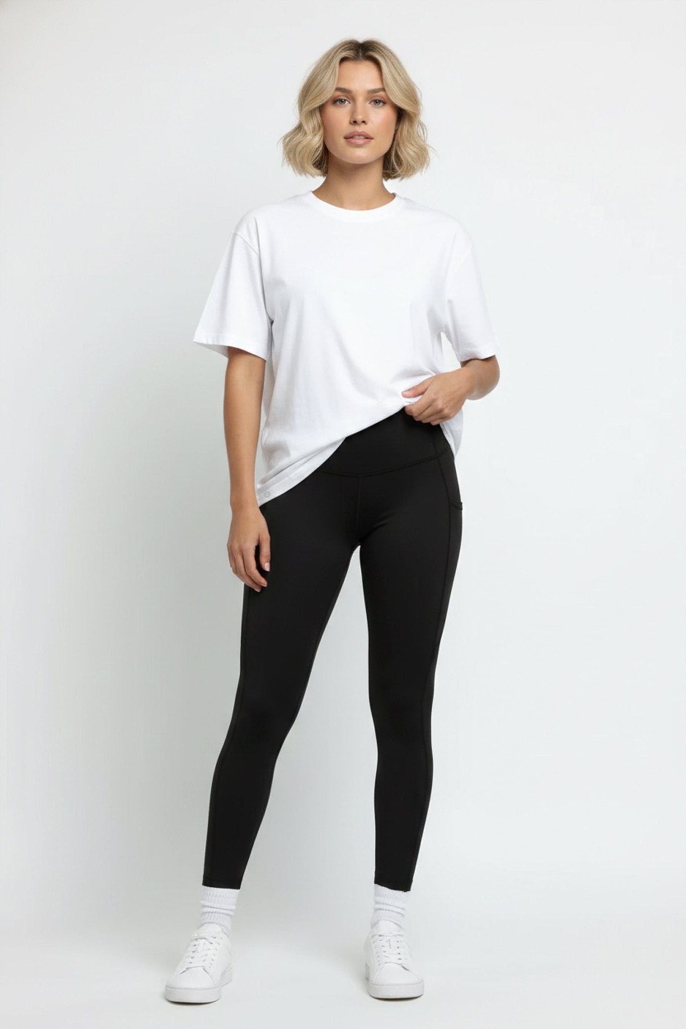 [ALWAYS ON] STRONG AF Tee - White / Neon Rose - Tee - Athletifreak | Athletic & Gym Wear, Athleisure