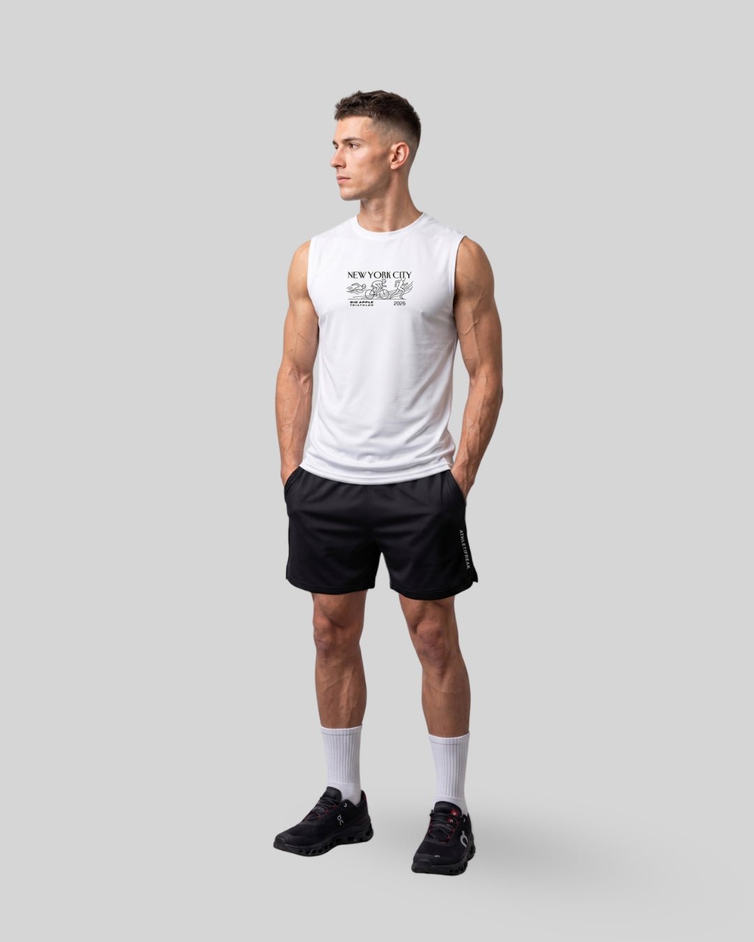 Big Apple Triathlon - [AIRTECH] Muscle Tank - White - Tank - Athletifreak | Athletic & Gym Wear, Athleisure
