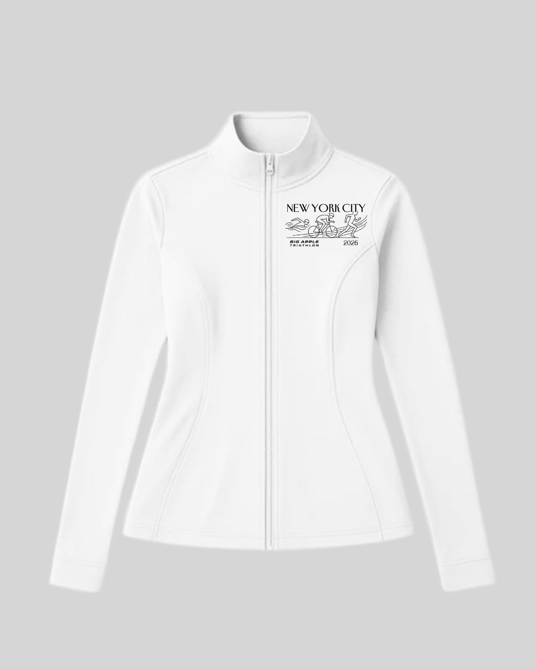 Big Apple Triathlon - [CORE] Baseline Jacket - White - Jacket - Athletifreak | Athletic & Gym Wear, Athleisure