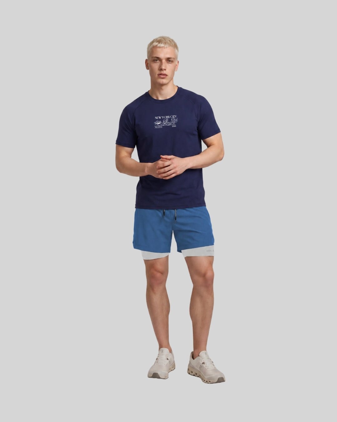 Big Apple Triathlon - [INFINITECH] Logo Training Tee - Navy - Tee - Athletifreak | Athletic & Gym Wear, Athleisure