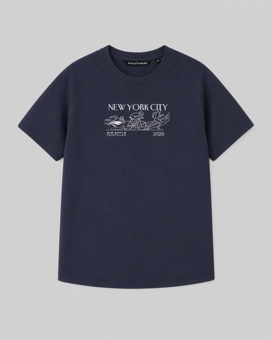 Big Apple Triathlon - [INFINITECH] Logo Training Tee - Navy - Tee - Athletifreak | Athletic & Gym Wear, Athleisure