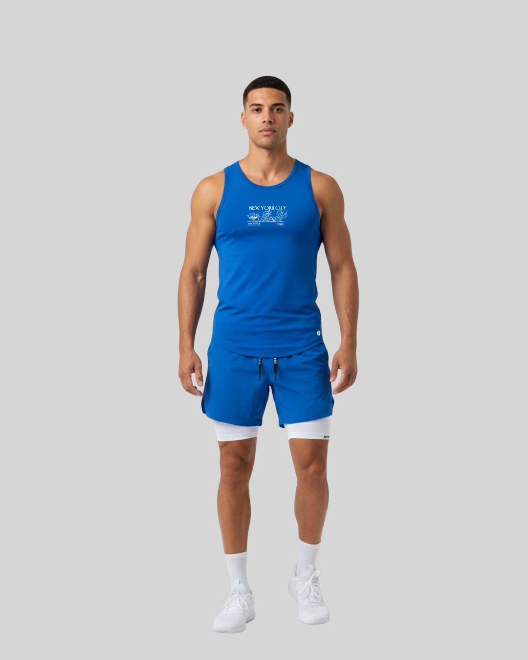 Big Apple Triathlon - [INFINITECH] Training Tank - Azul - Tee - Athletifreak | Athletic & Gym Wear, Athleisure