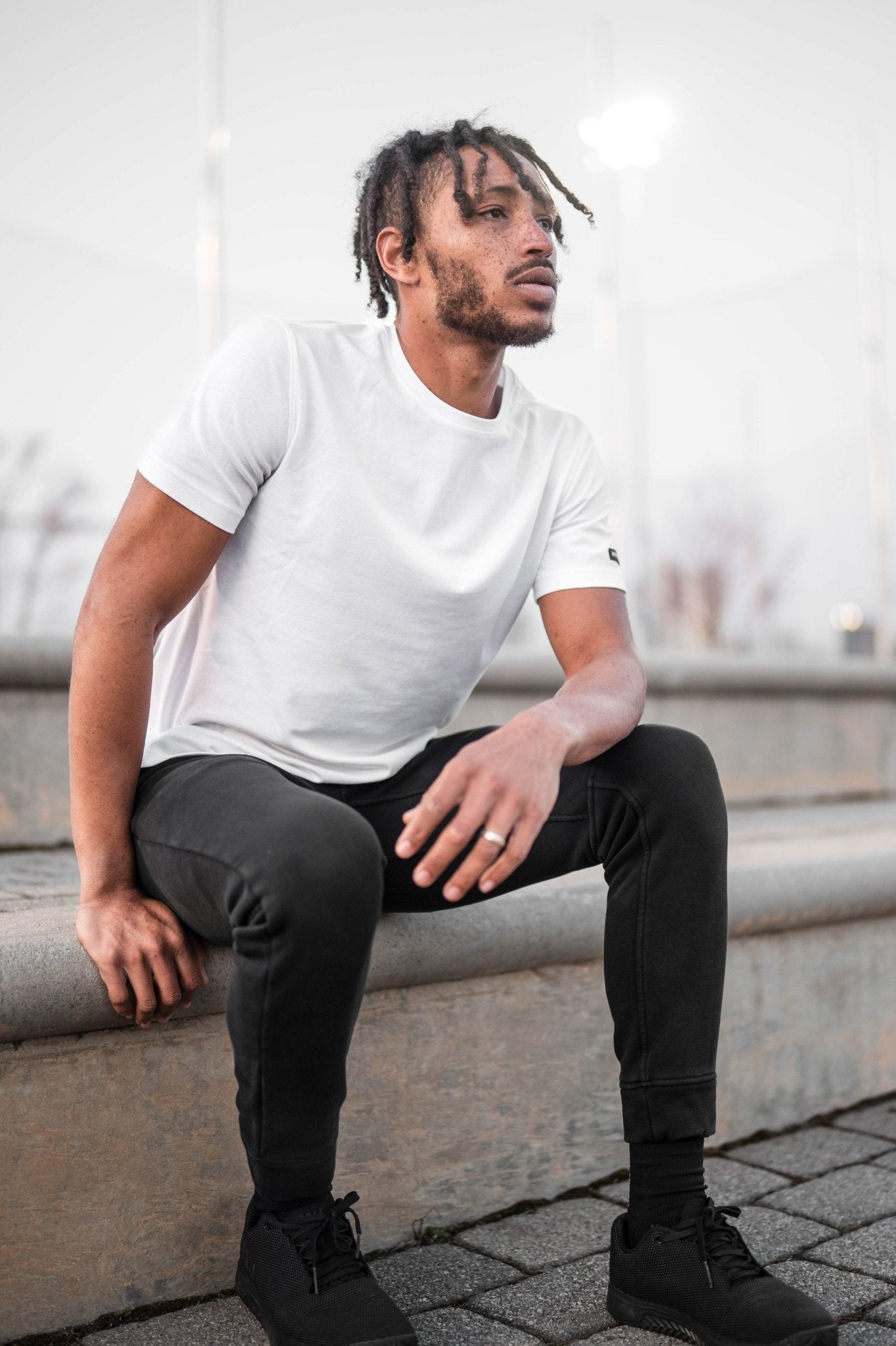 [HYBRID] Classic Tee - White - Tee - Athletifreak | Athletic & Gym Wear, Athleisure