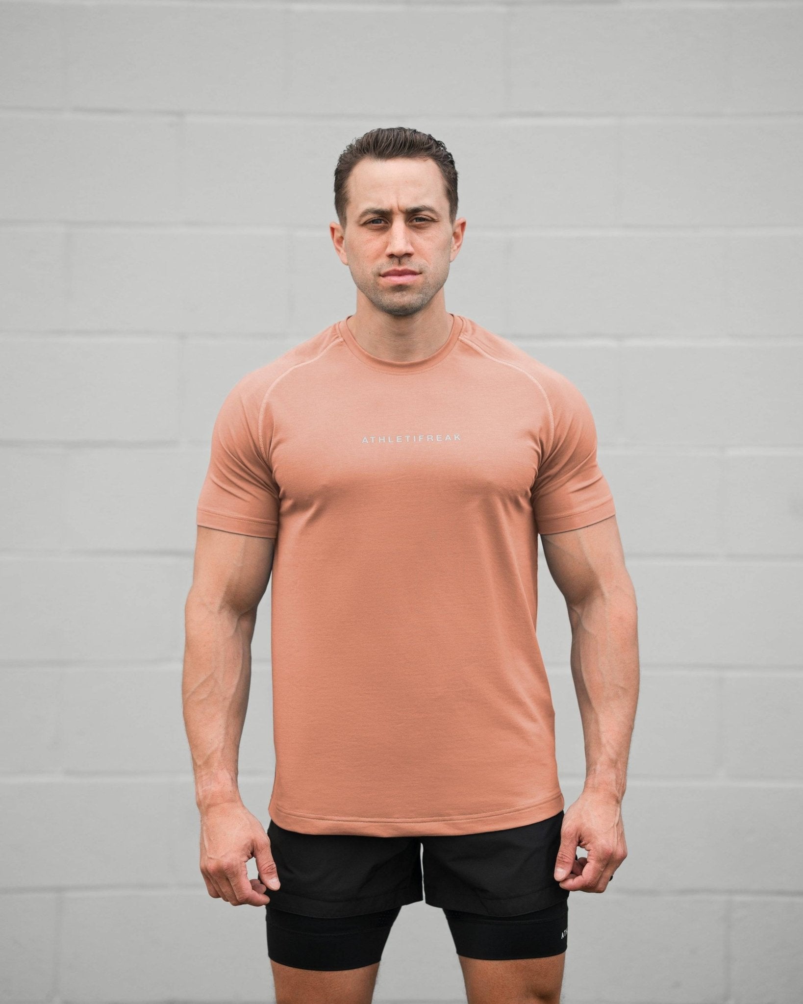 [INFINITECH] Training Tee - Clay - Tee - Athletifreak | Athletic & Gym Wear, Athleisure