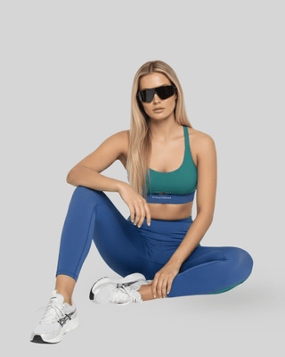 [CORE] Defynt Leggings - Azul/Verde - Leggings - Athletifreak | Athletic & Gym Wear, Athleisure