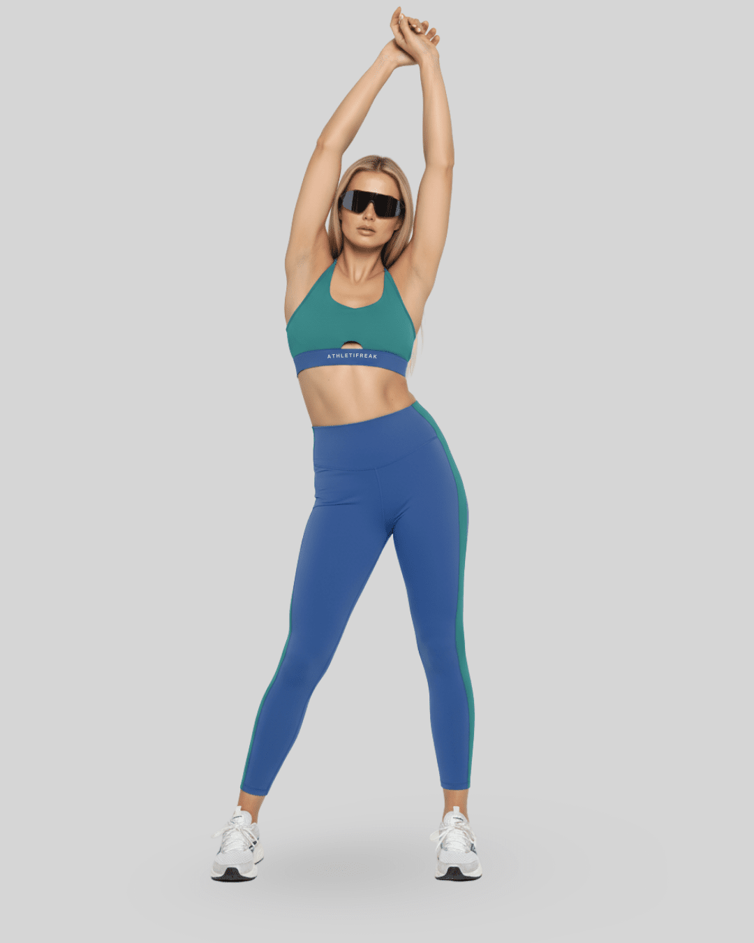 [CORE] Defynt Leggings - Azul/Verde - Leggings - Athletifreak | Athletic & Gym Wear, Athleisure