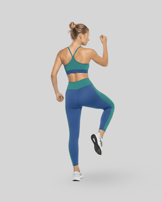 [CORE] Defynt Leggings - Azul/Verde - Leggings - Athletifreak | Athletic & Gym Wear, Athleisure