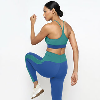 [CORE] Defynt Leggings - Azul/Verde - Leggings - Athletifreak | Athletic & Gym Wear, Athleisure