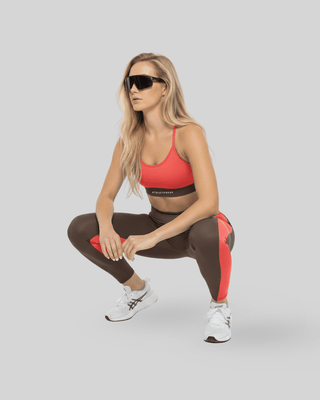 [CORE] Defynt Leggings - Espresso/Berry - Leggings - Athletifreak | Athletic & Gym Wear, Athleisure