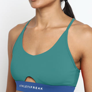 [CORE] Defynt Sportsbra - Azul / Verde - Sportsbra - Athletifreak | Athletic & Gym Wear, Athleisure