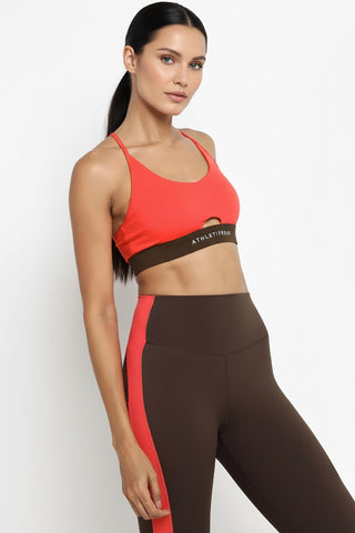 [CORE] Defynt Sportsbra - Berry / Espresso - Sportsbra - Athletifreak | Athletic & Gym Wear, Athleisure