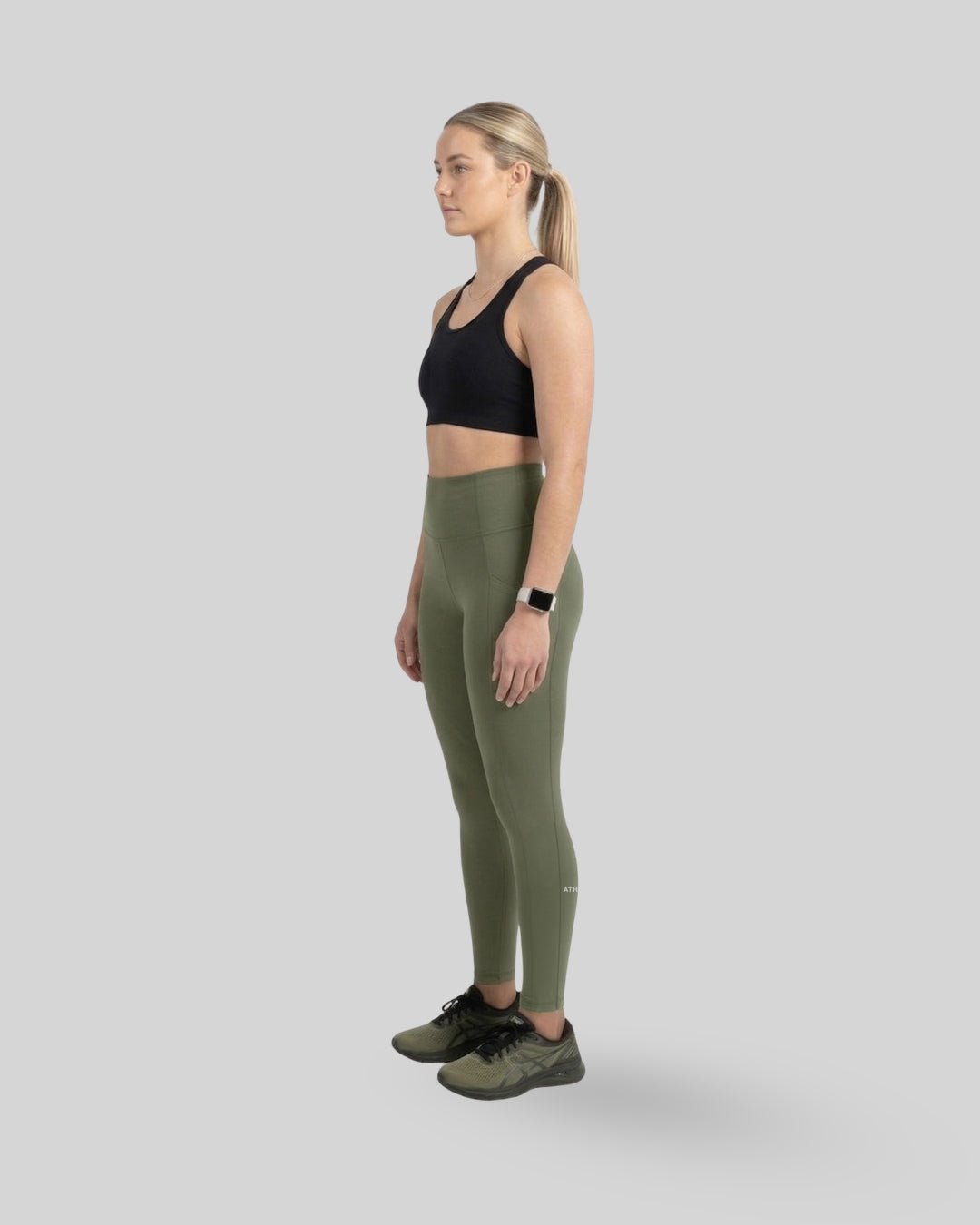 [CORE] Immerse Leggings 7/8 - Olive - Leggings - Athletifreak | Athletic & Gym Wear, Athleisure