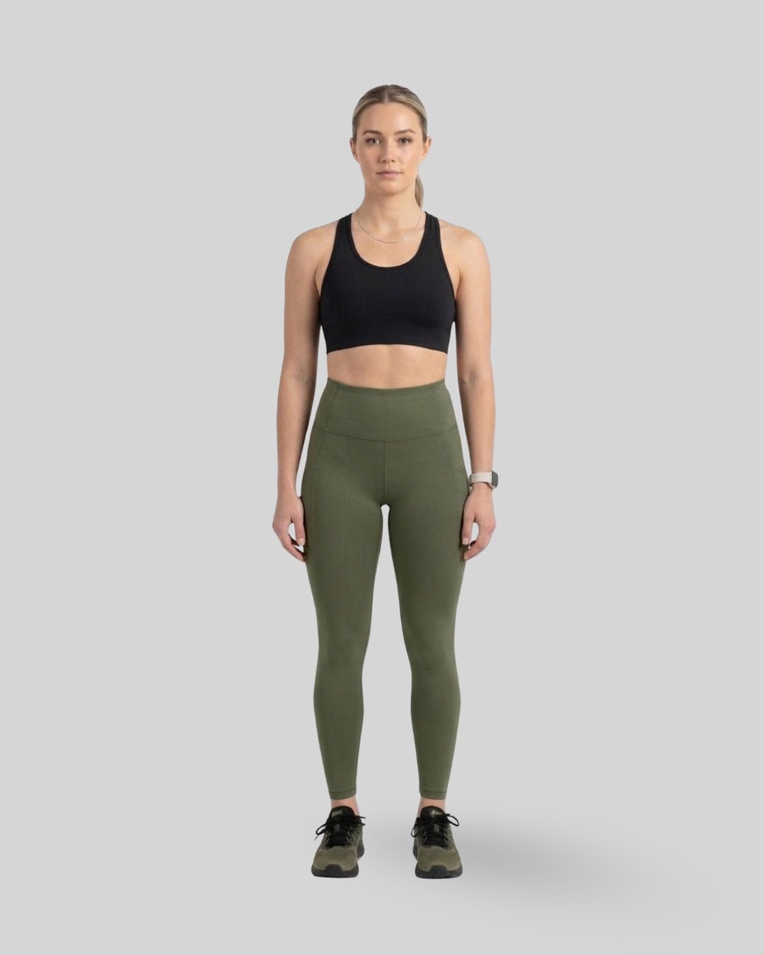 [CORE] Immerse Leggings 7/8 - Olive - Leggings - Athletifreak | Athletic & Gym Wear, Athleisure