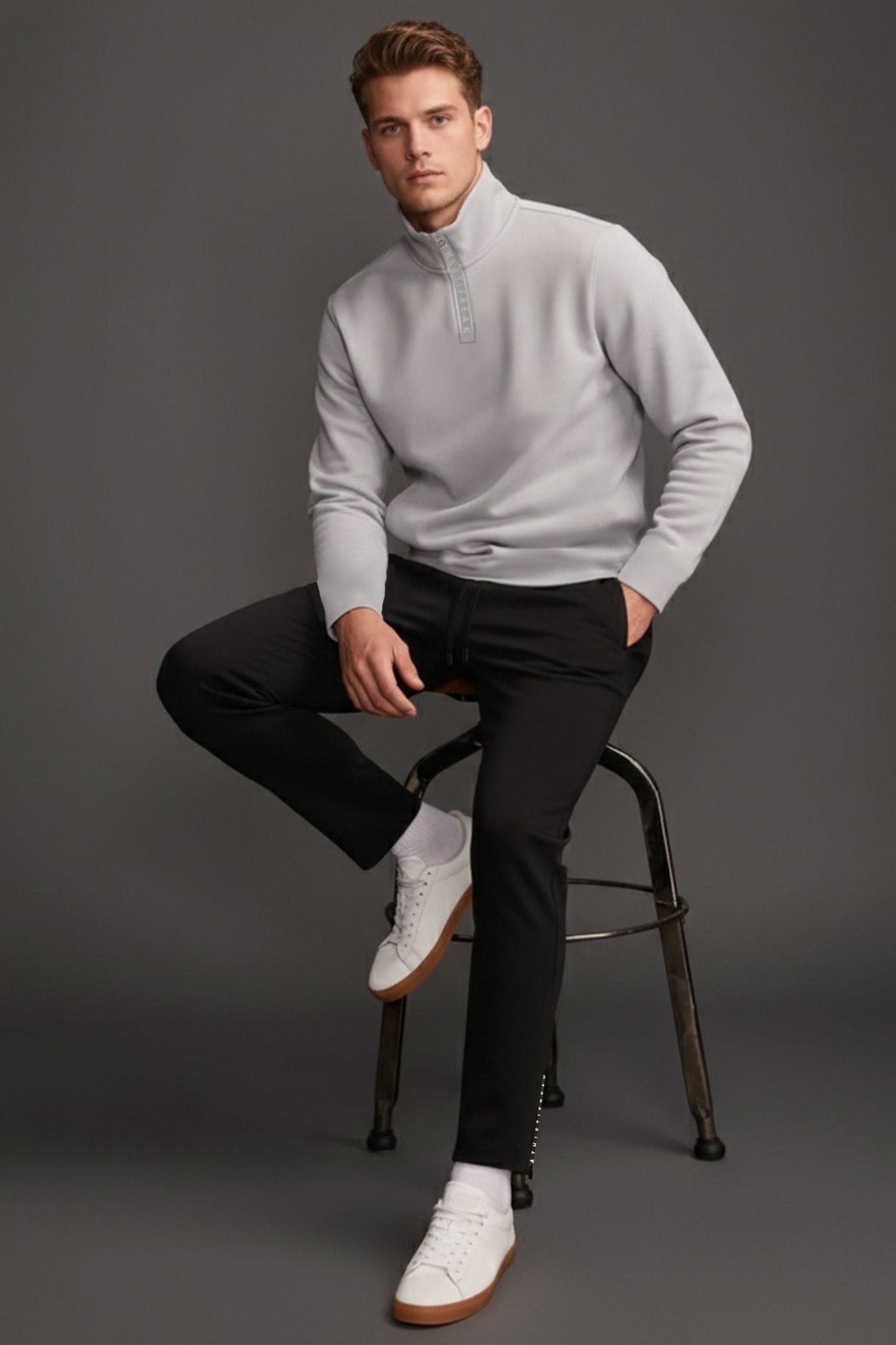 [CORE] Maverick Half Zip - Fog - Jacket - Athletifreak | Athletic & Gym Wear, Athleisure