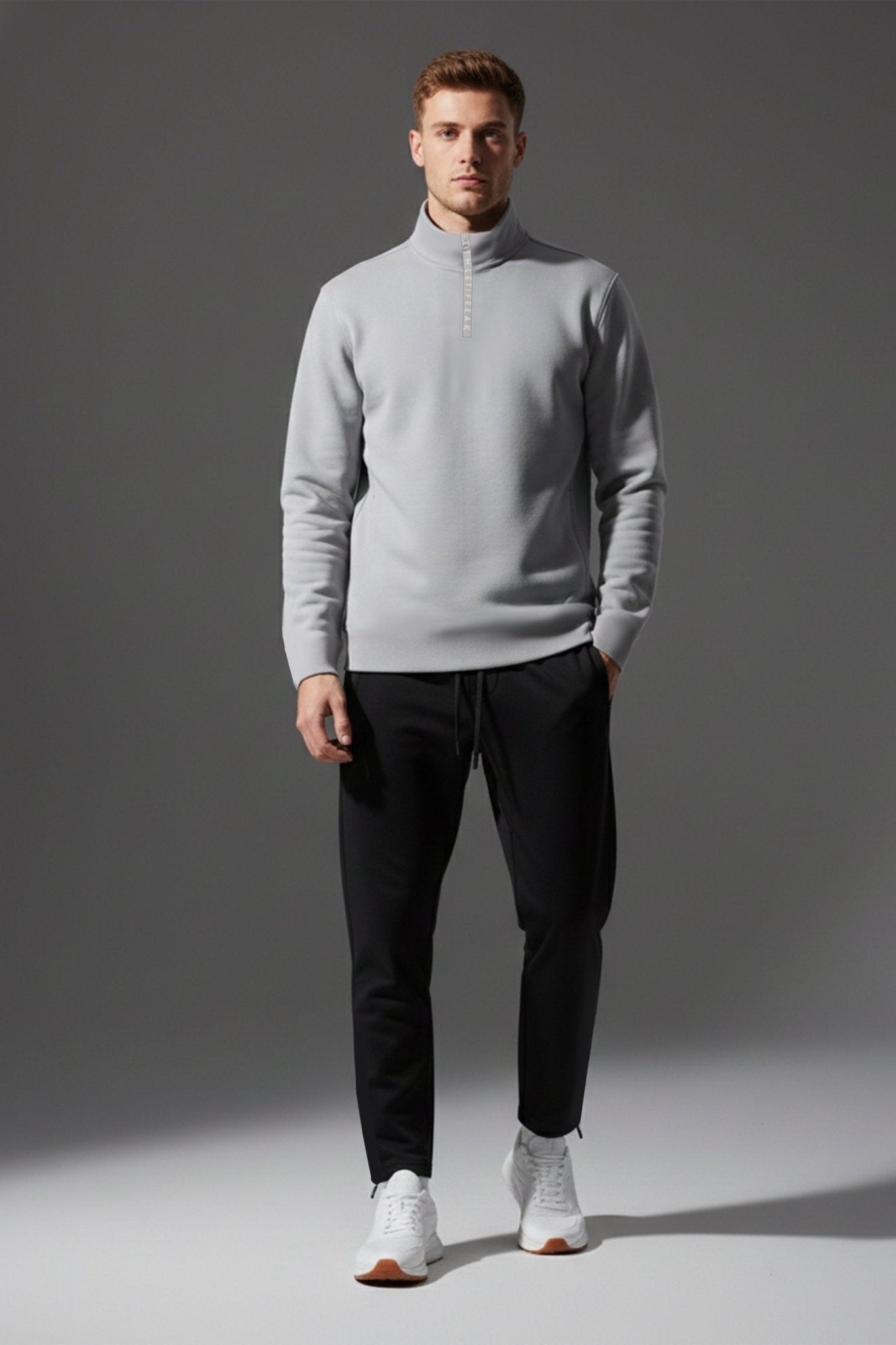 [CORE] Maverick Half Zip - Fog - Jacket - Athletifreak | Athletic & Gym Wear, Athleisure