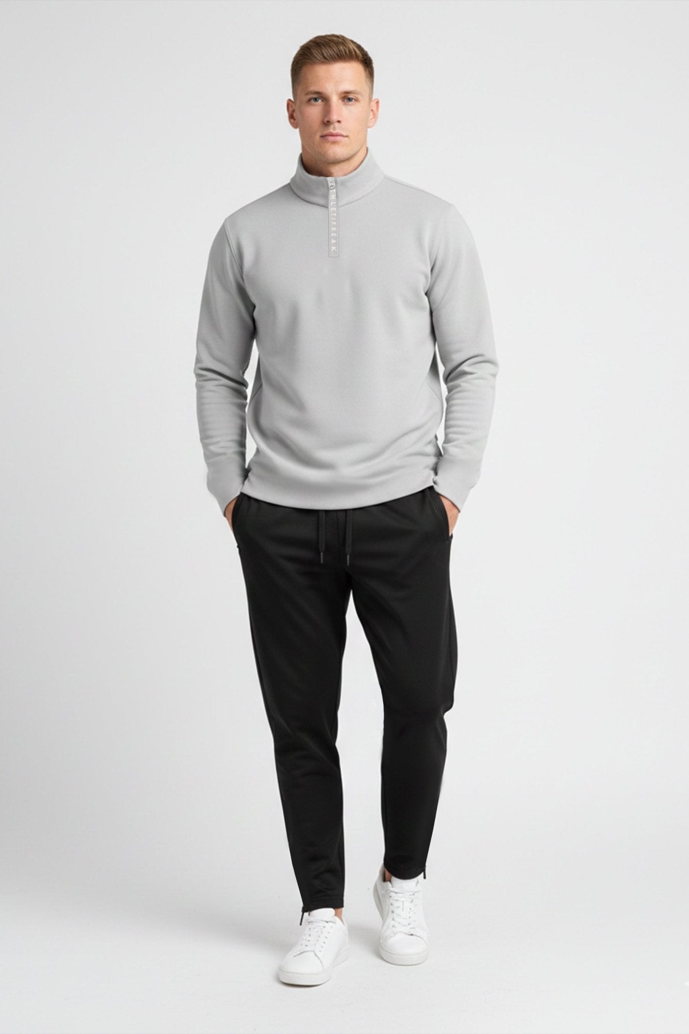 [CORE] Maverick Half Zip - Fog - Jacket - Athletifreak | Athletic & Gym Wear, Athleisure