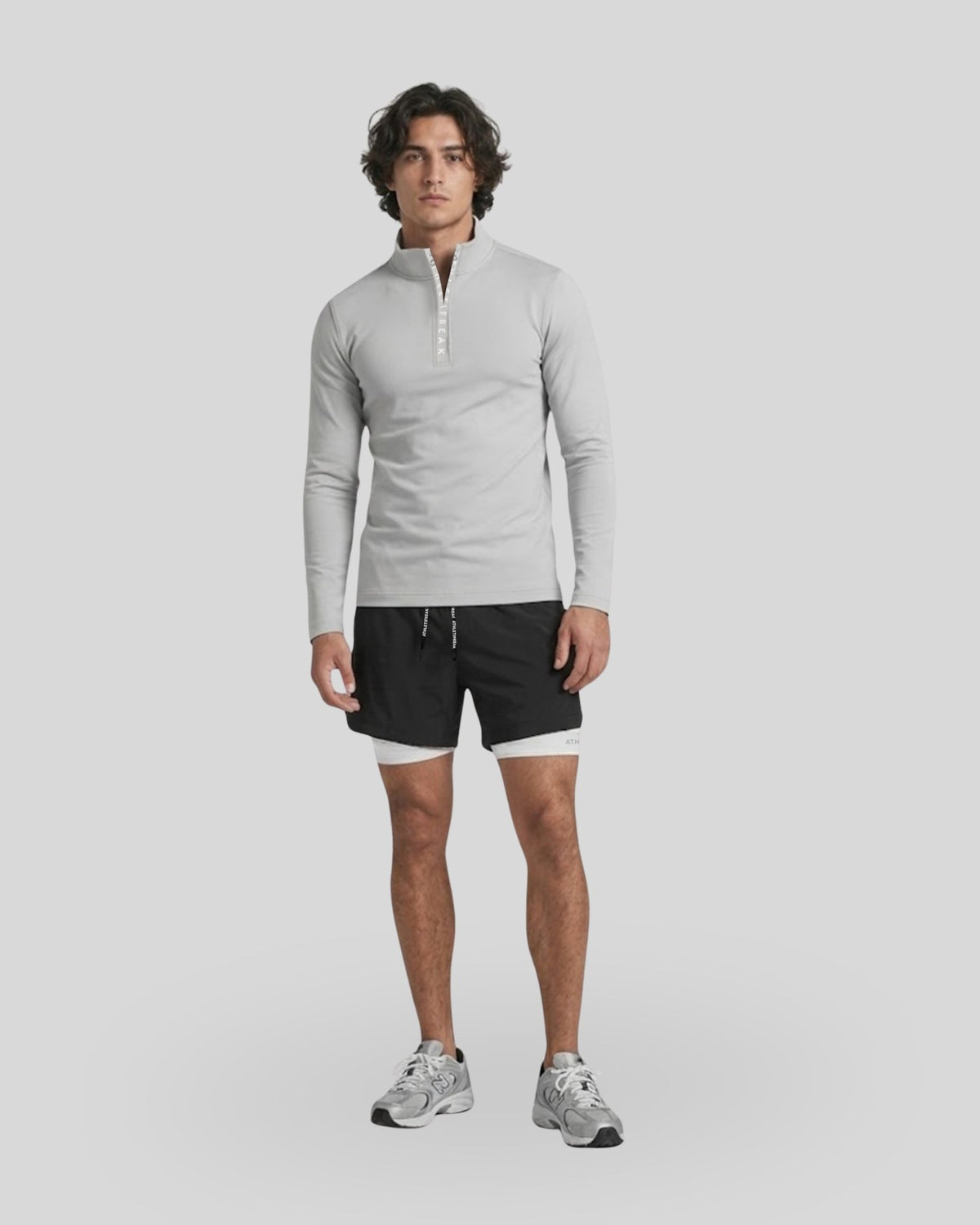 [CORE] Maverick Half Zip - Fog - Quarter Zip - Athletifreak | Athletic & Gym Wear, Athleisure
