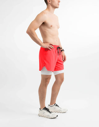 [CORE] Training Shorts 4" - Berry/White - Shorts - Athletifreak | Athletic & Gym Wear, Athleisure