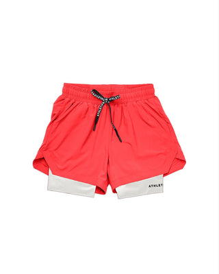 [CORE] Training Shorts 4" - Berry/White - Shorts - Athletifreak | Athletic & Gym Wear, Athleisure