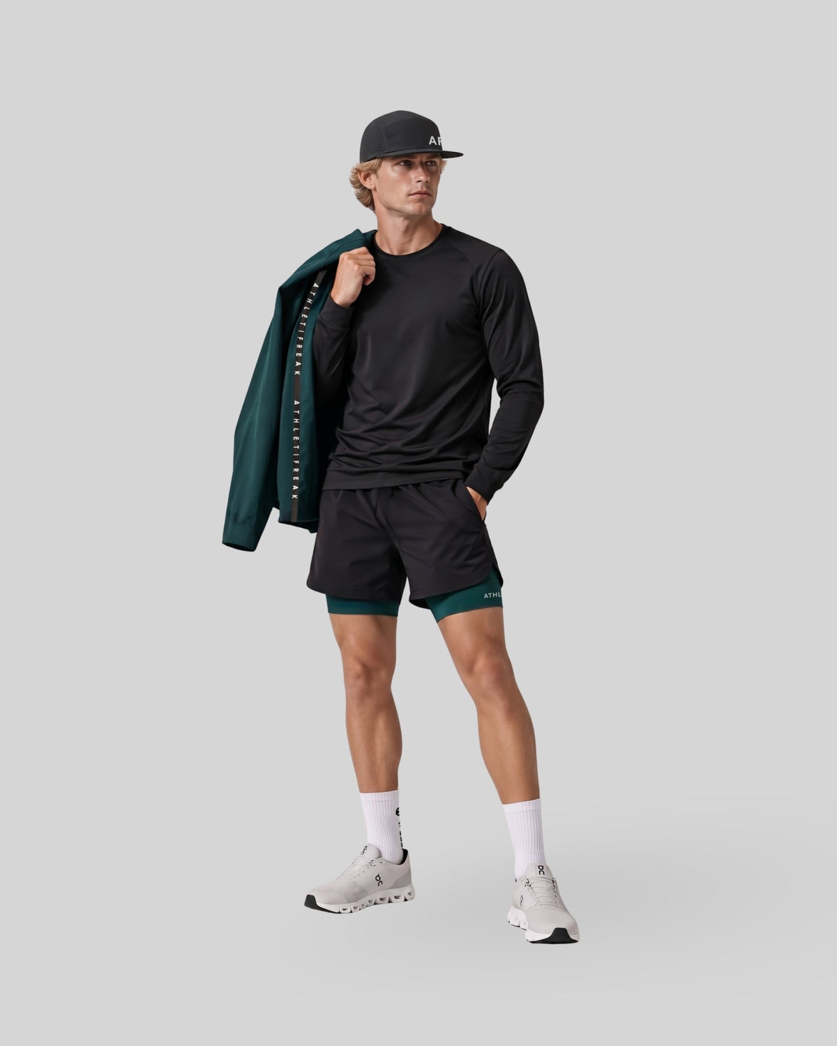 [CORE] Training Shorts 4" - Black / Forest - Shorts - Athletifreak | Athletic & Gym Wear, Athleisure