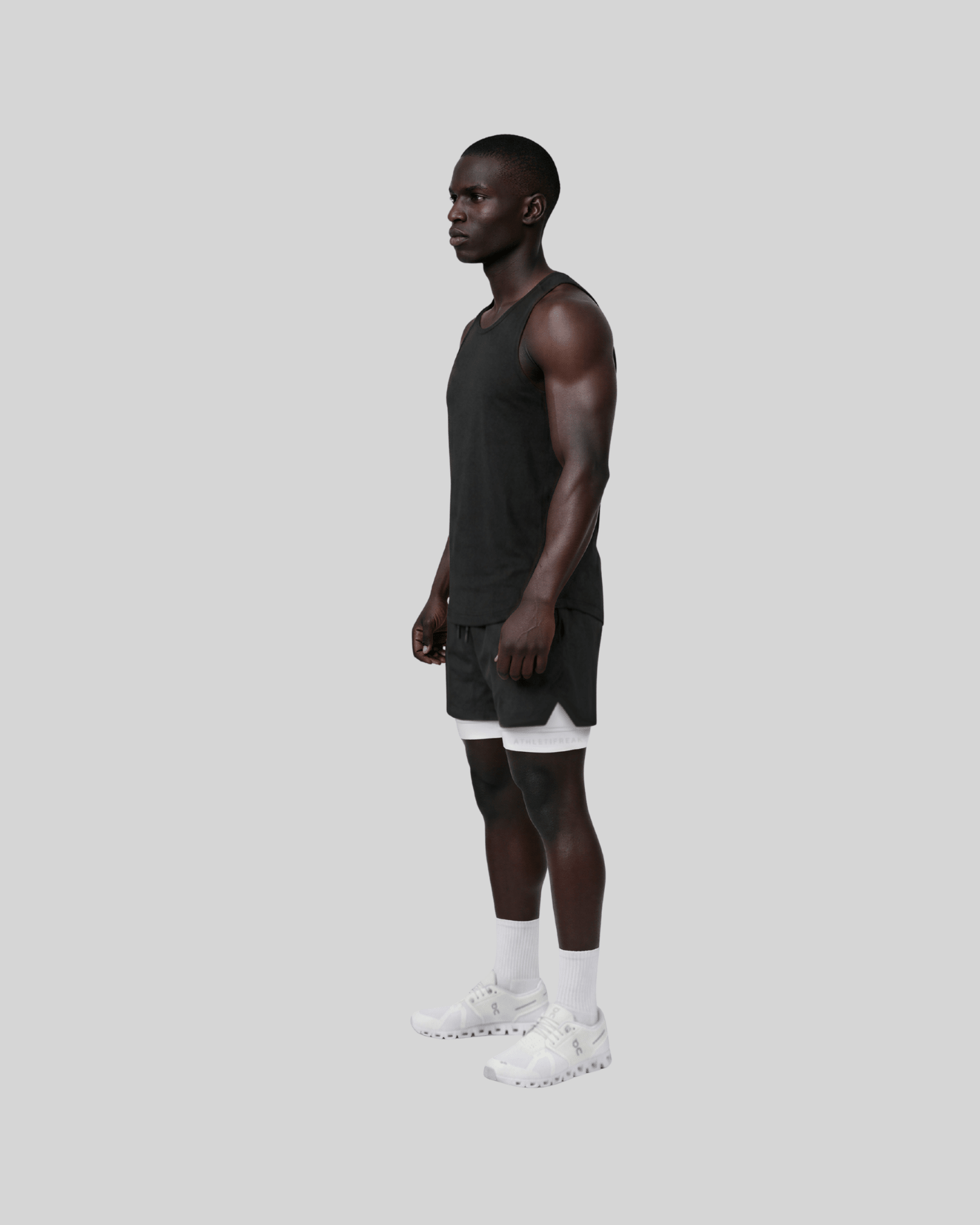 [CORE] Training Shorts 4" - Black/White - Shorts - Athletifreak | Athletic & Gym Wear, Athleisure