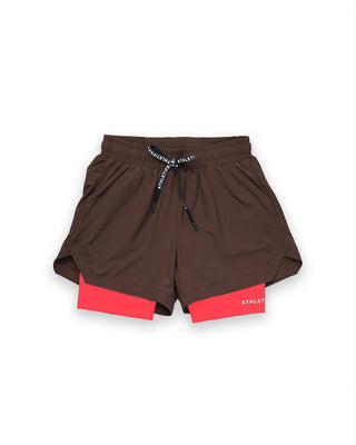 [CORE] Training Shorts 4" - Espresso/Berry - Shorts - Athletifreak | Athletic & Gym Wear, Athleisure