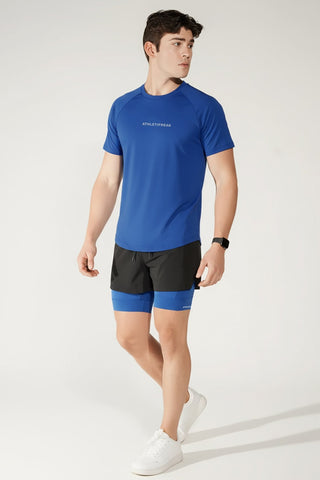 [CORE] Training Shorts 6" - Black / Azul - Shorts - Athletifreak | Athletic & Gym Wear, Athleisure