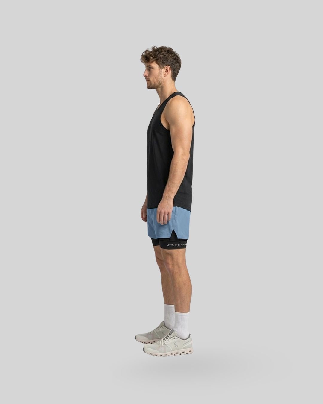 [CORE] Training Shorts 6" - Cloud/Black - Shorts - Athletifreak | Athletic & Gym Wear, Athleisure