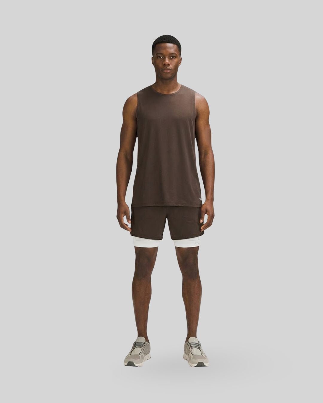 [CORE] Training Shorts 6" - Espresso/White - Shorts - Athletifreak | Athletic & Gym Wear, Athleisure