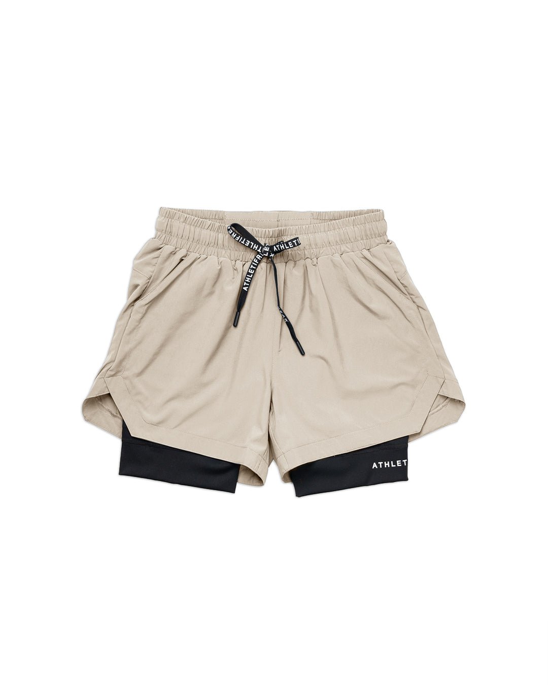 [CORE] Training Shorts 6" - Stone/Black - Shorts - Athletifreak | Athletic & Gym Wear, Athleisure