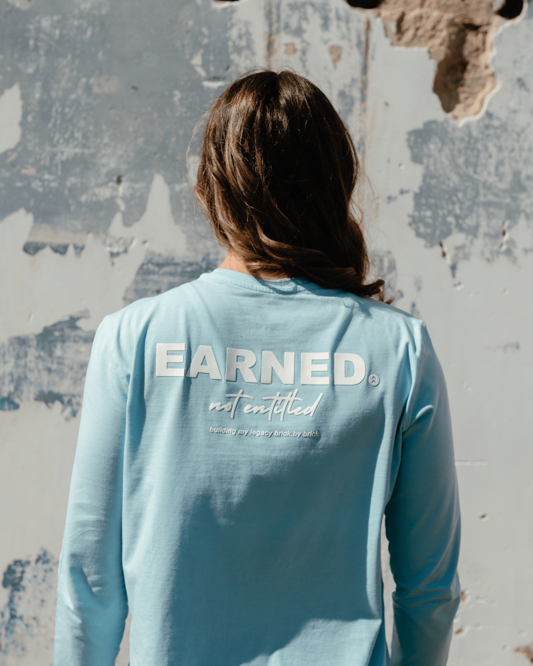 [PURPOSE SERIES] 002 \\ Earned not Entitled - Sky - Tee - Athletifreak | Athletic & Gym Wear, Athleisure