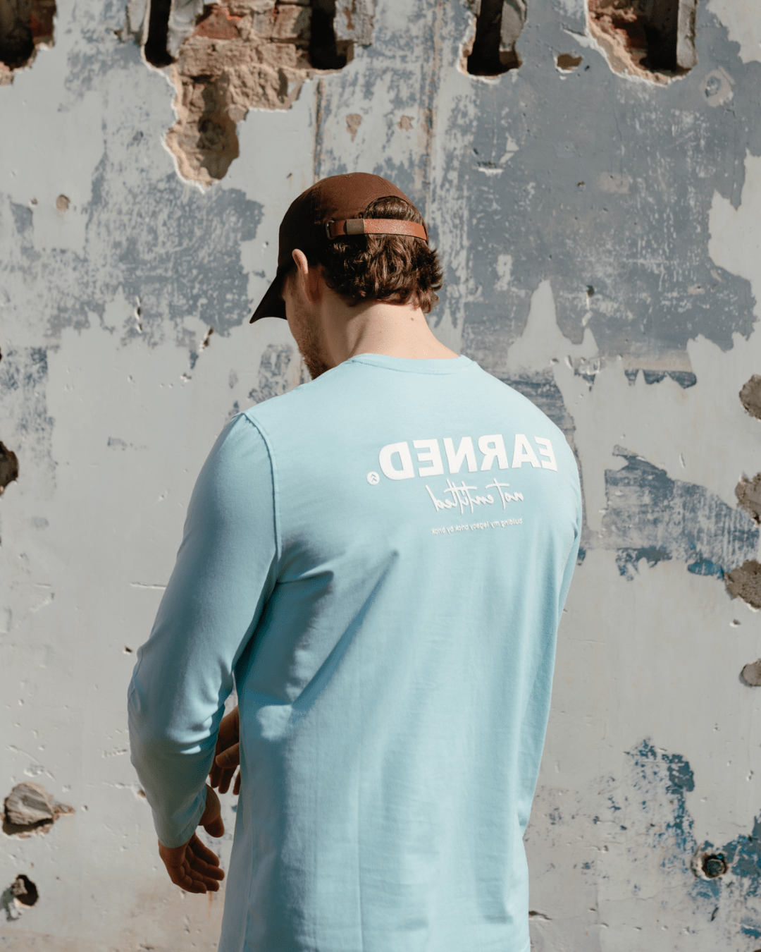 [PURPOSE SERIES] 002 \\ Earned not Entitled - Sky - Tee - Athletifreak | Athletic & Gym Wear, Athleisure