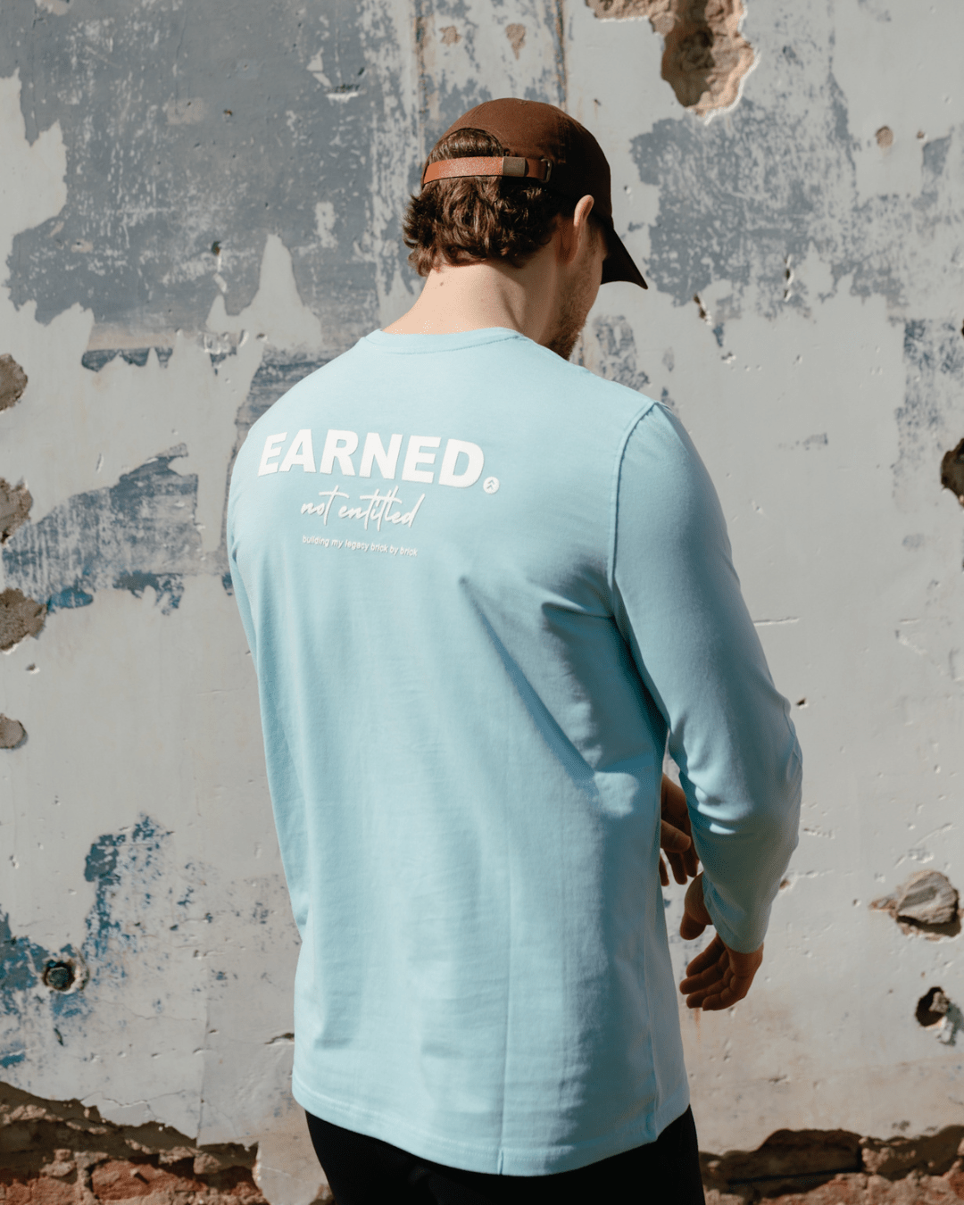 [PURPOSE SERIES] 002 \\ Earned not Entitled - Sky - Tee - Athletifreak | Athletic & Gym Wear, Athleisure
