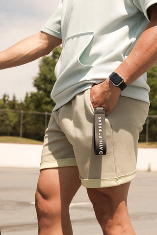 [EASYLUXE] Freestyle Shorts - Sage - Shorts - Athletifreak | Athletic & Gym Wear, Athleisure