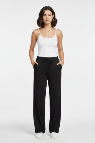 [EASYLUXE] Unwind Pants - Black - Pants - Athletifreak | Athletic & Gym Wear, Athleisure