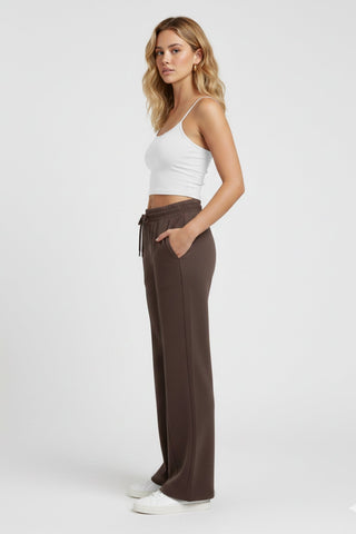[EASYLUXE] Unwind Pants - Espresso - Pants - Athletifreak | Athletic & Gym Wear, Athleisure