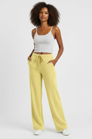 [EASYLUXE] Unwind Pants - Lime - Pants - Athletifreak | Athletic & Gym Wear, Athleisure