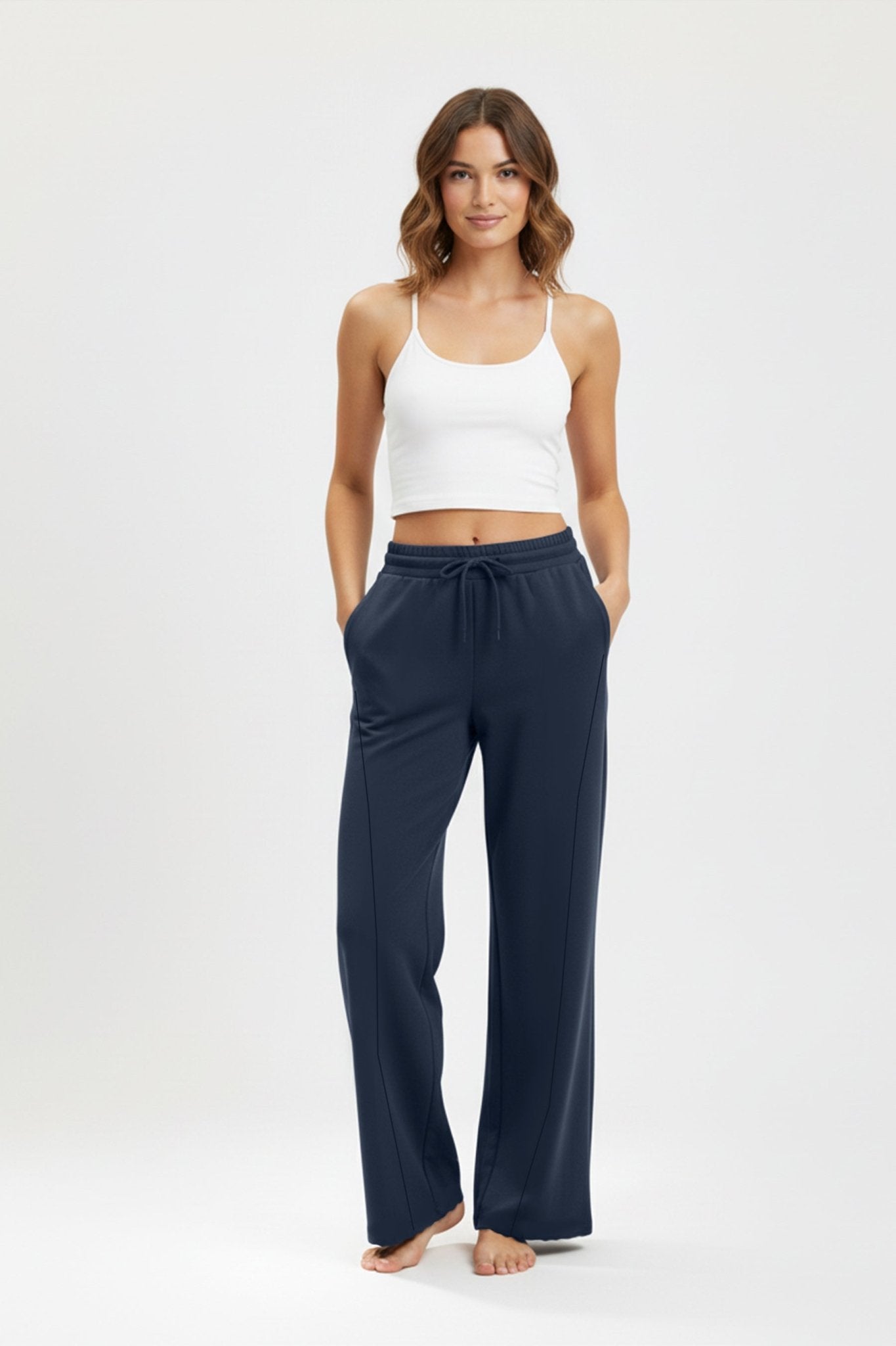 [EASYLUXE] Unwind Pants - Navy - Pants - Athletifreak | Athletic & Gym Wear, Athleisure