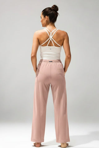 [EASYLUXE] Unwind Pants - Peach - Pants - Athletifreak | Athletic & Gym Wear, Athleisure