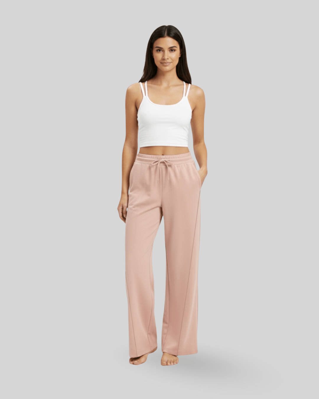 [EASYLUXE] Unwind Pants - Peach - Pants - Athletifreak | Athletic & Gym Wear, Athleisure