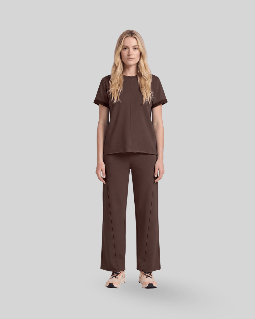 [EASYLUXE] Unwind Tee - Espresso - Tee - Athletifreak | Athletic & Gym Wear, Athleisure