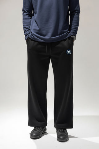 [EASYLUXE] Straight Leg Pants - Black