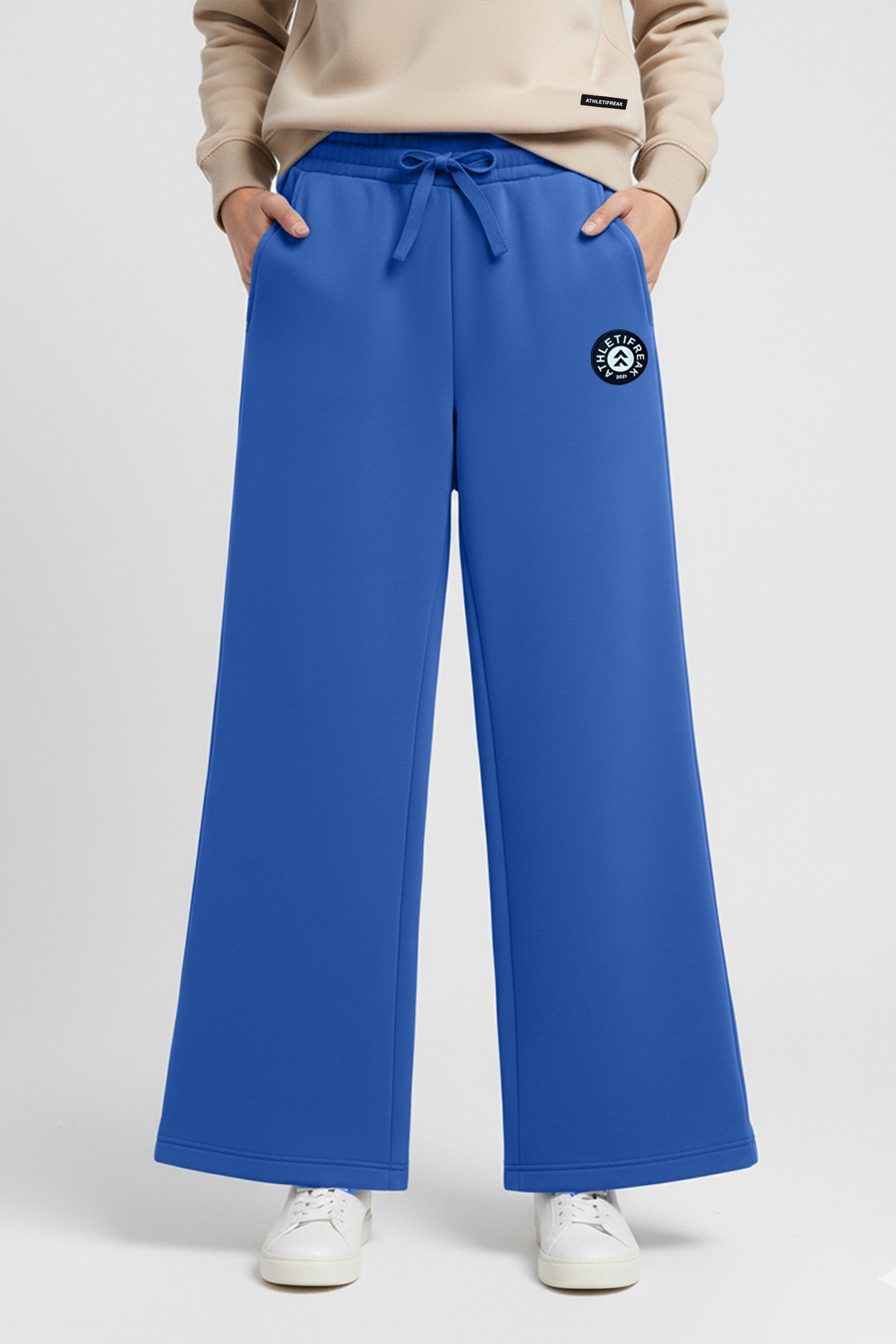 [EASYLUXE] Straight Leg Pants - Azul
