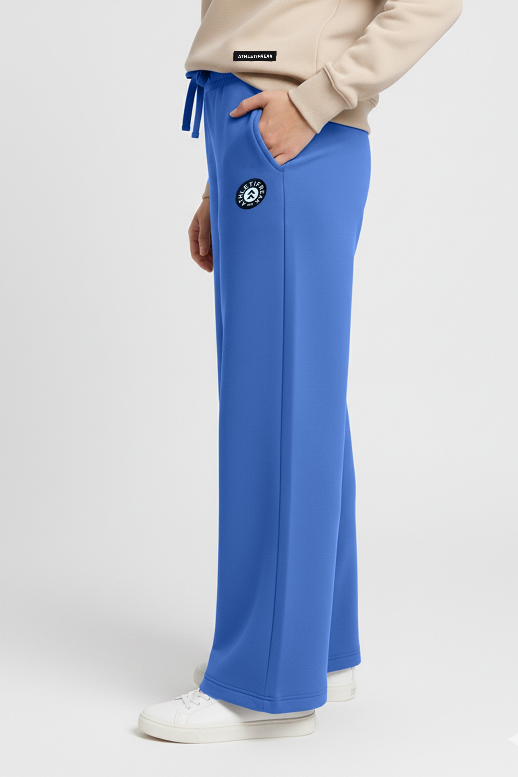 [EASYLUXE] Straight Leg Pants - Azul-3