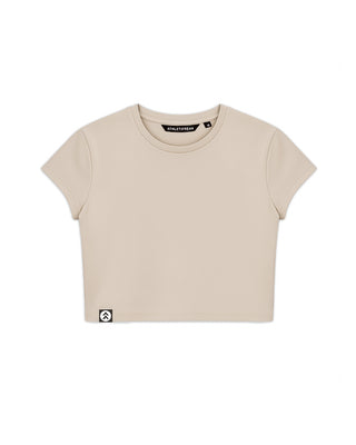 [INFINITECH] Training Crop Tee - Stone