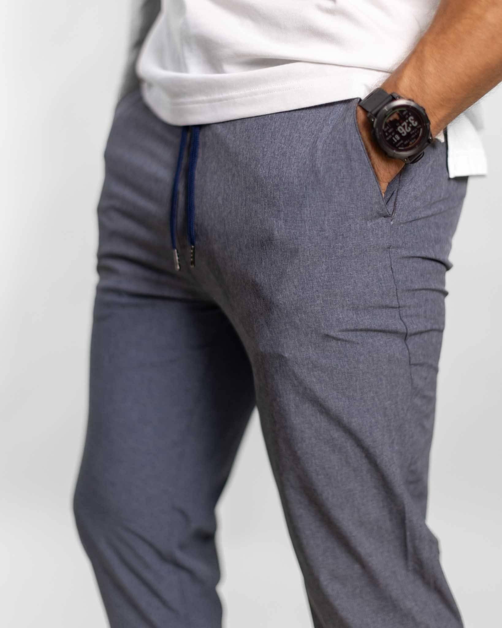 [AIRLOOM] Rover Pull On Pant - Heather Blue - Pants - Athletifreak | Athletic & Gym Wear, Athleisure