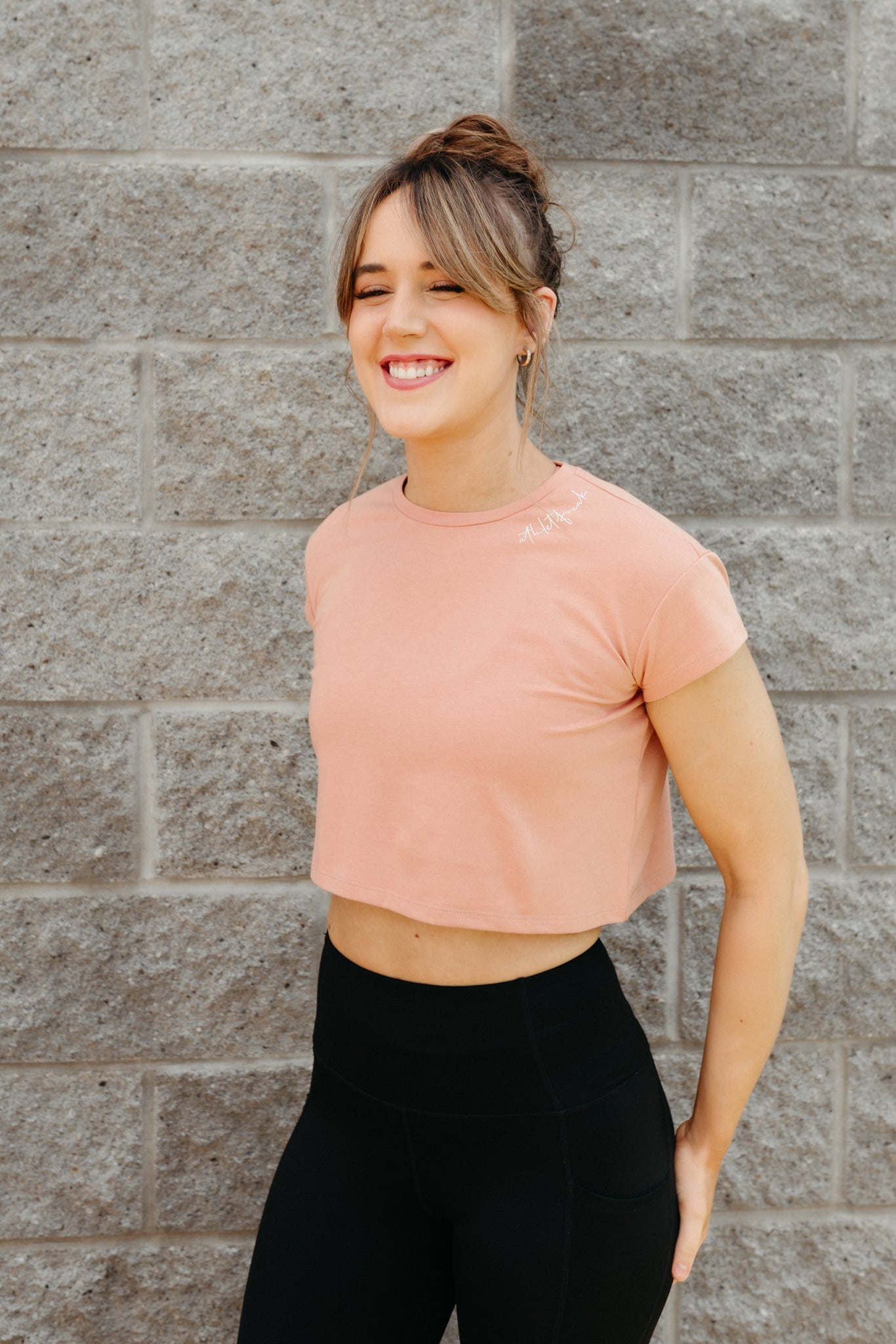 [HYBRID] Classic Crop Tee - Clay - Tee - Athletifreak | Athletic & Gym Wear, Athleisure